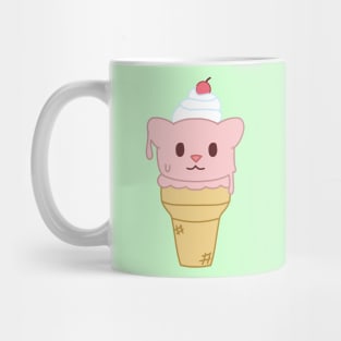 strawberry ice cream cat Mug